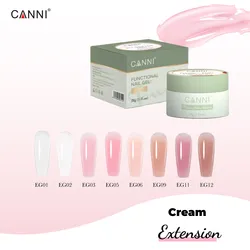 ג'ל לבניית ציפורניים 28 גר' בגוון שקוף 01 - CANNI