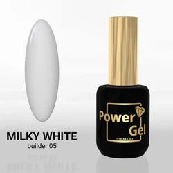 בילדר 15 מיל' בגוון לבן חלבי - POWER GEL