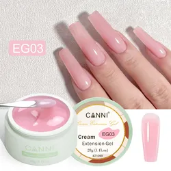 ג'ל לבניית ציפורניים 28 גר' בגוון ורוד שקוף 03 - CANNI